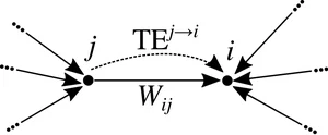 Topological features determining the error in the inference of networks using transfer entropy